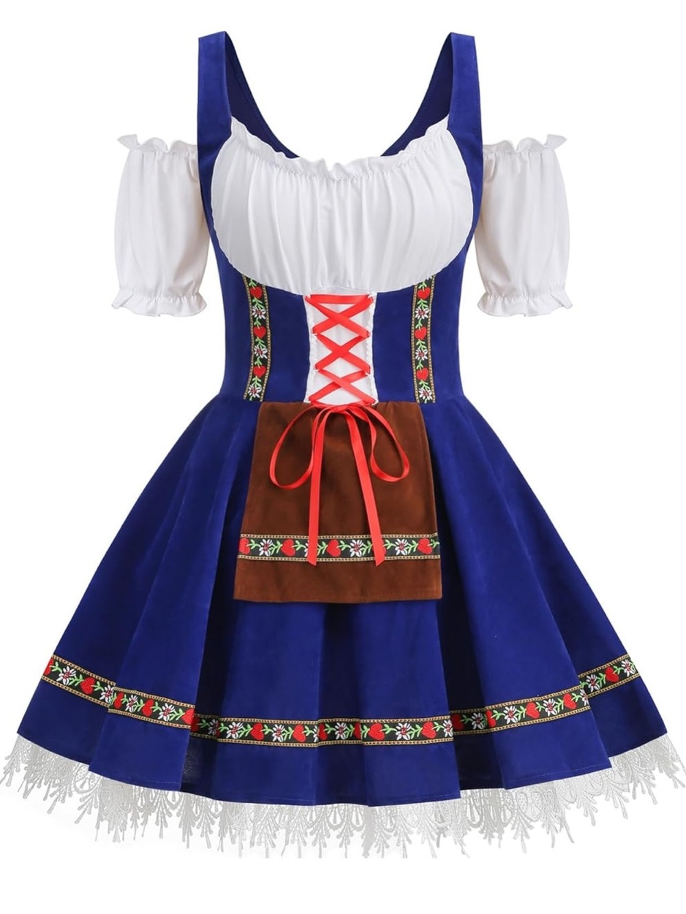 Blue Bavarian Dirndl Dress NWOT